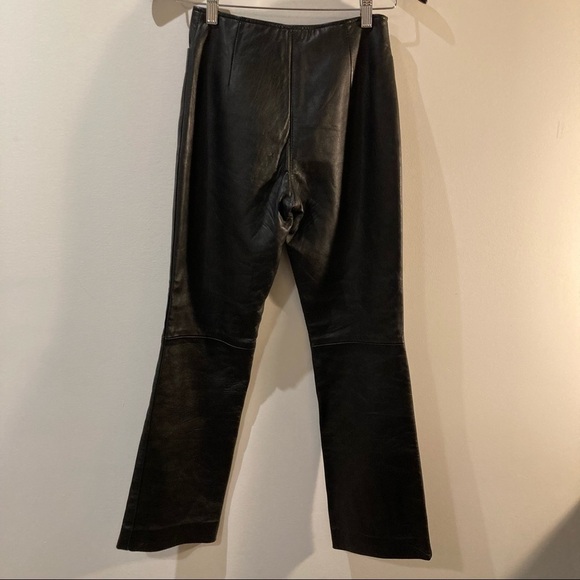 OSCAR LEOPOLD  Sz 4 Genuine Leather Straight Leg Pants Made in Canada - Picture 5 of 10